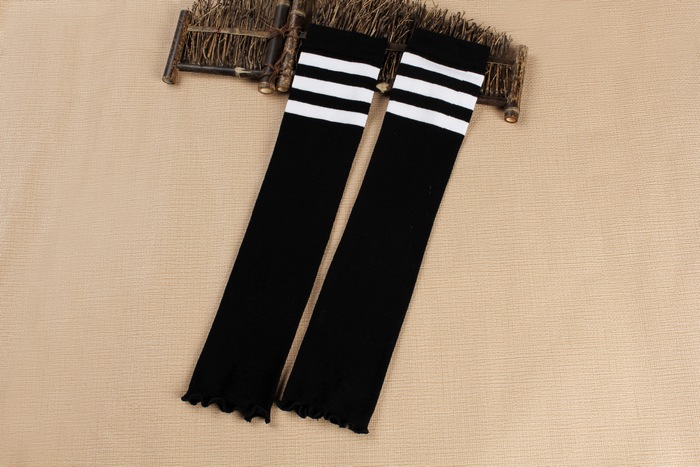 Japanese autumn and winter new combed cotton warm socks, three-bar student socks, air-conditioned room knee and leg guards pic 40