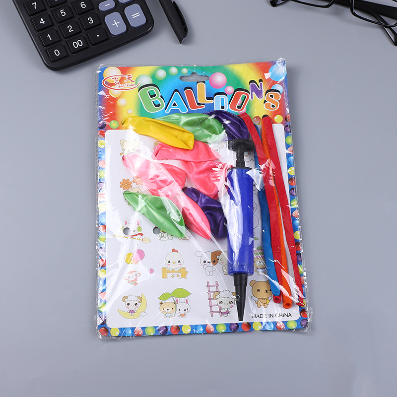 Factory direct supply of bagged balloon pump sets, 11 large balloons, water-filled balloons wholesale two-yuan store pic 4