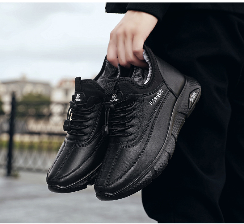 棉靴冬季新款外贸棉鞋批发加厚毛发加绒休闲保暖雪地靴男一件代发详情13