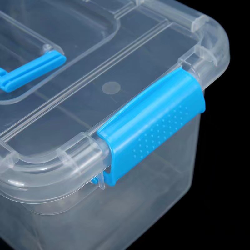 Plastic storage boxes, transparent space sand storage toys, household laundry pods box storage box, wardrobe storage pic 10