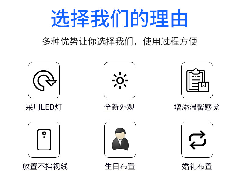 The manufacturer supplies a set of 5 pieces of paraffin electronic candle lamps with swinging and shaking simulation cylindrical LED candles in stock pic 3