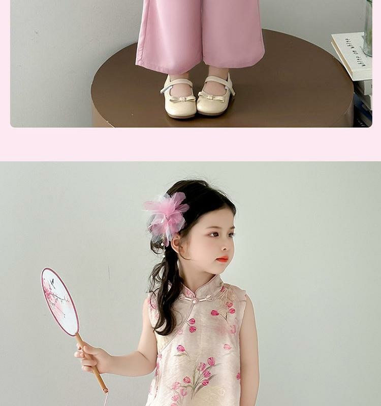 国潮女童夏季国风套装2025新款儿童薄款衣服女宝宝夏装女孩新中式汉服详情9