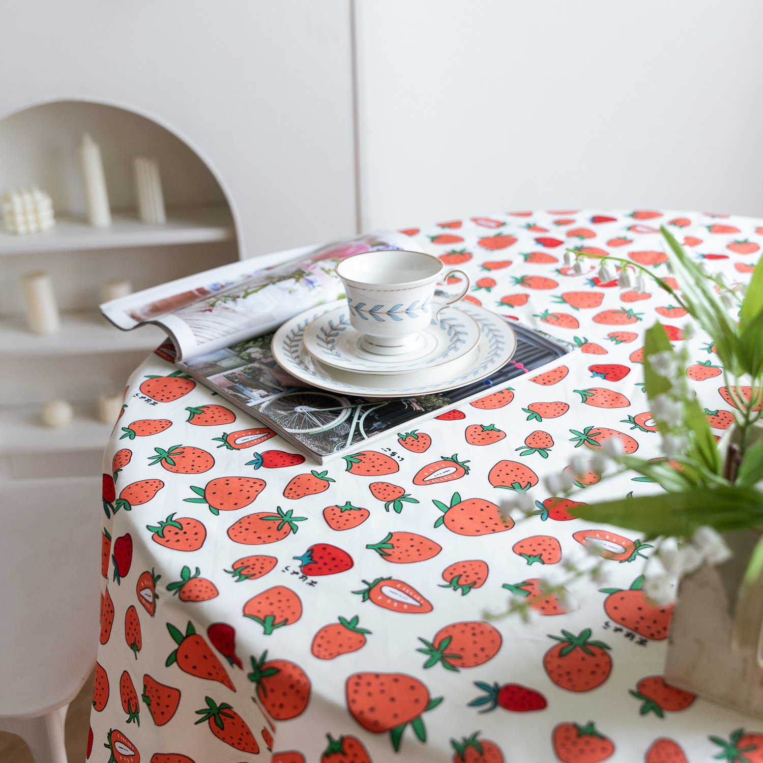 Tablecloths, fresh and simple tablecloths, country-style strawberry table MATS, table covers, Japan, South Korea, Taiwan, Hong Kong, foreign trade pic 25