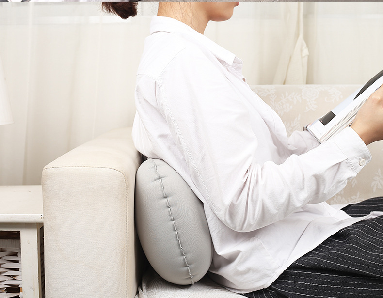Cross-border best-selling self-inflating U-shaped pillow, a travel, car and plane magic tool, portable press and blow air neck protection pillow pic 13