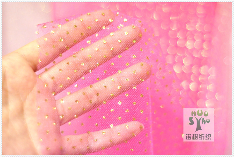 Knitted polyester bright filament, gold and silver illuminated filament, American mesh decorative headwear, American mesh fabric hair accessory, mesh fabric, gauze pic 4