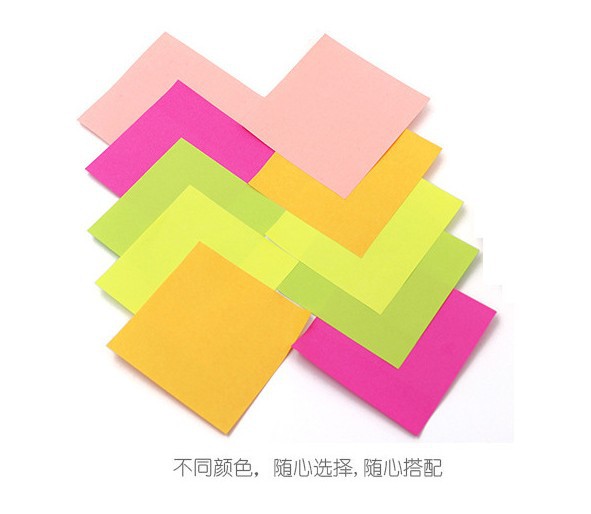 Colorful creative fluorescent sticky notes, advertising sticky notes, cartoon and cute N-time sticky notes, wholesale pic 9