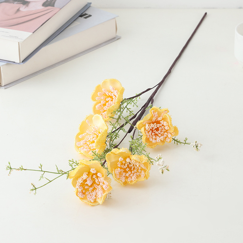 Artificial flower, foam, pink butterfly flower, hotel and home decoration display flower, artificial flower, artificial rhododendron manufacturer wholesale pic 15