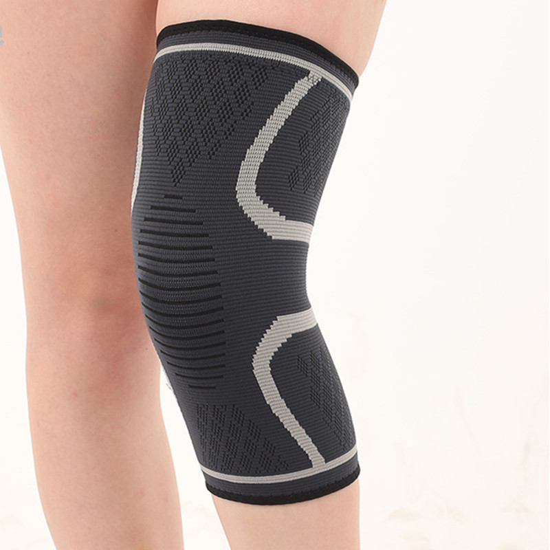 尼龙提花户外登山羽毛球跑步运动护膝保暖防寒老寒腿保护膝盖详情3