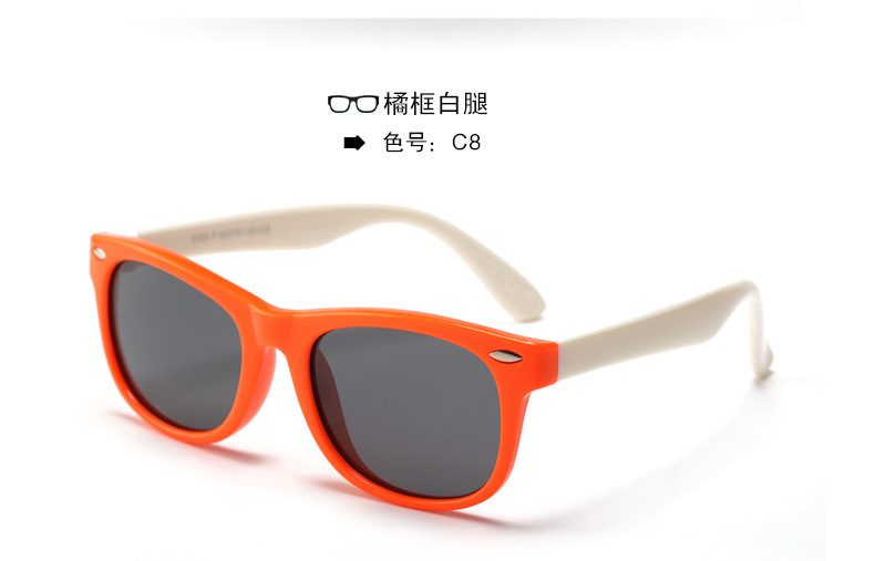 Nuevos niños gafas de sol polarizadas moda niños niñas personalidad cartoon rice booking baby shores wholesale pic 24