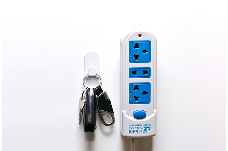 Nordic wall-mounted adhesive hook, no need for drilling, door, bedroom, kitchen and bathroom hooks, creative remote control storage pic 4