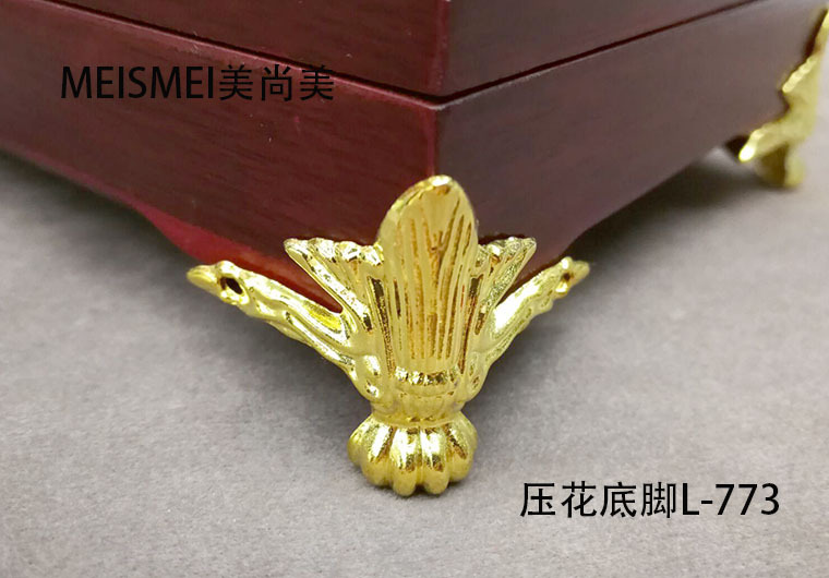 Antique base furniture, hardware base, wooden box, gift box, corner guard, alloy base, bronze color base, 1.2cm-3cm pic 29
