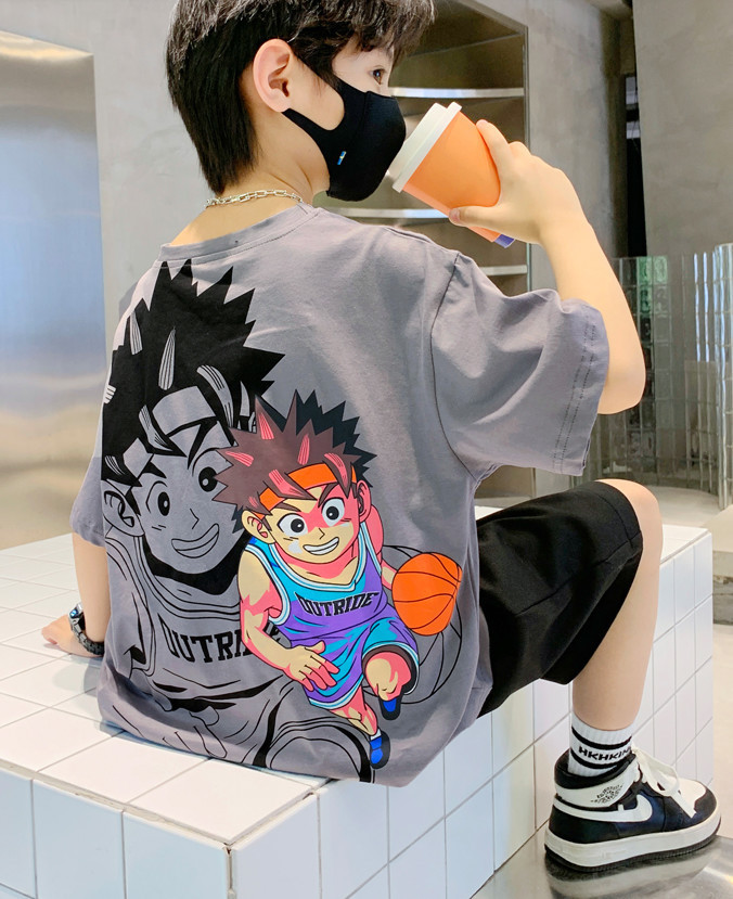 儿童装男童短袖T恤夏装2022年新款夏季男孩中大童夏款纯棉上衣潮t详情27