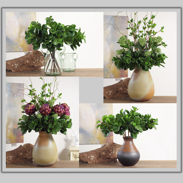 Dongli Flower Industry Factory offers wholesale of high-end artificial green plants with a touch, including green leaf jade and peperomia, as well as bouquets, desktop potted plants, and decorative flower arrangements pic 2