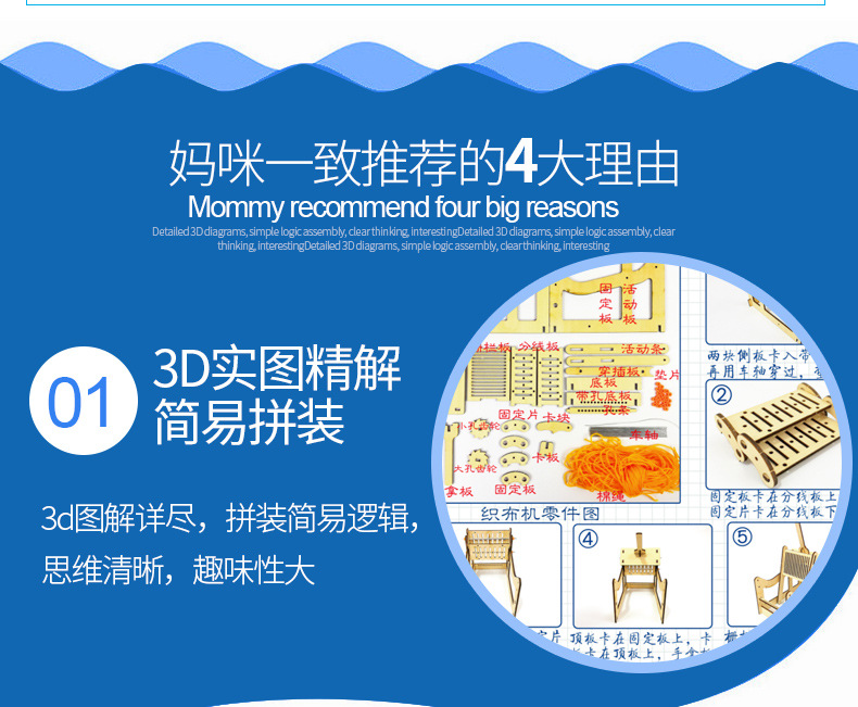 Textile machine model, wooden model, decorative item, retro spinning machine, small model, customized by Suzhou manufacturer pic 7