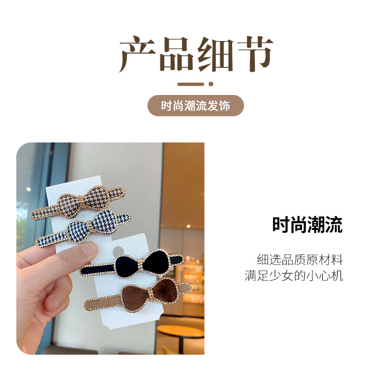 发夹网红2023年新款发卡一字夹新款边夹后脑勺刘海夹蝴蝶结鸭嘴夹详情5