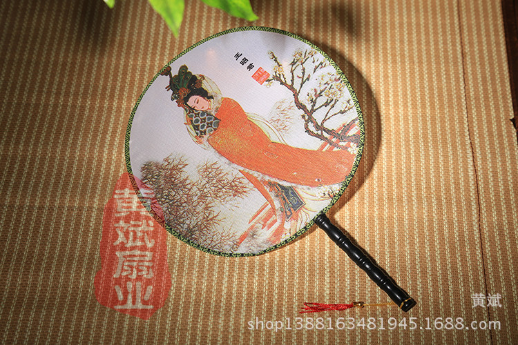 扇子批发 古典小号圆形宫扇团扇 舞蹈扇 婚庆摄影道具扇详情12