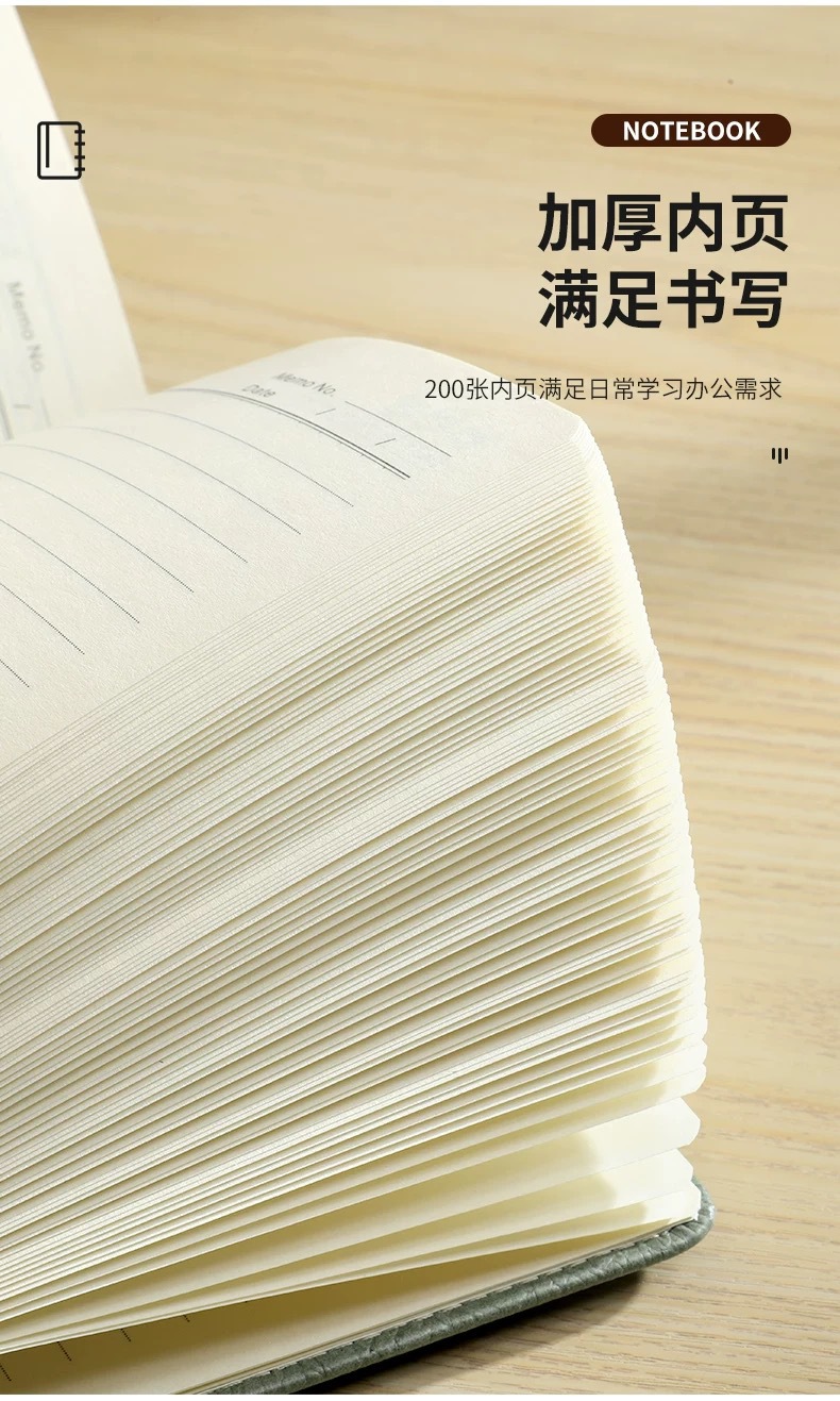In-stock cross-border notebook gift box set, customized logo, office activity, company gift, meeting record notepad pic 10