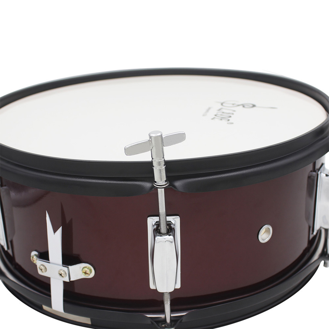 Wholesale LAde 14-inch snare drum, stainless steel squad drum, carrier, drumstick, marching drum, military band snare drum pic 21