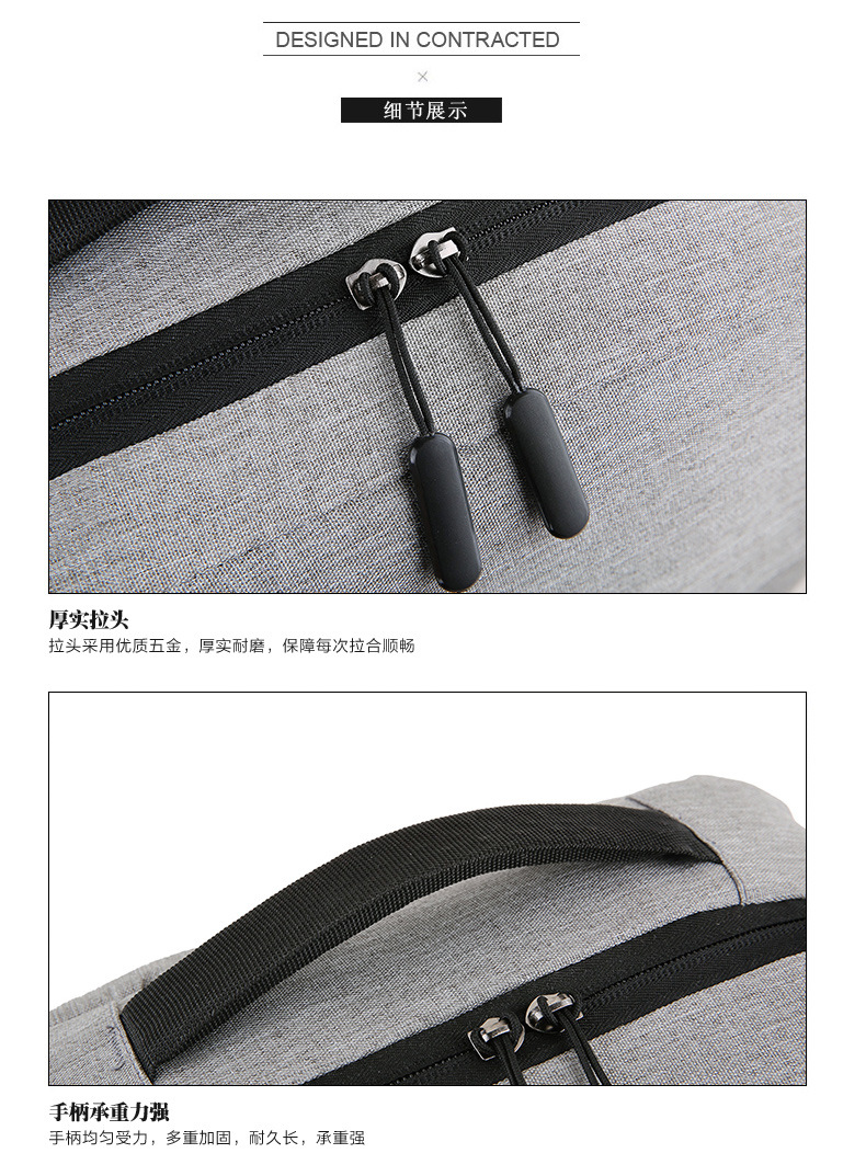 Cross-border backpacks, simple notebooks, business computer bags, campus student schoolbags, trendy travel backpacks that can be printed with logos pic 33