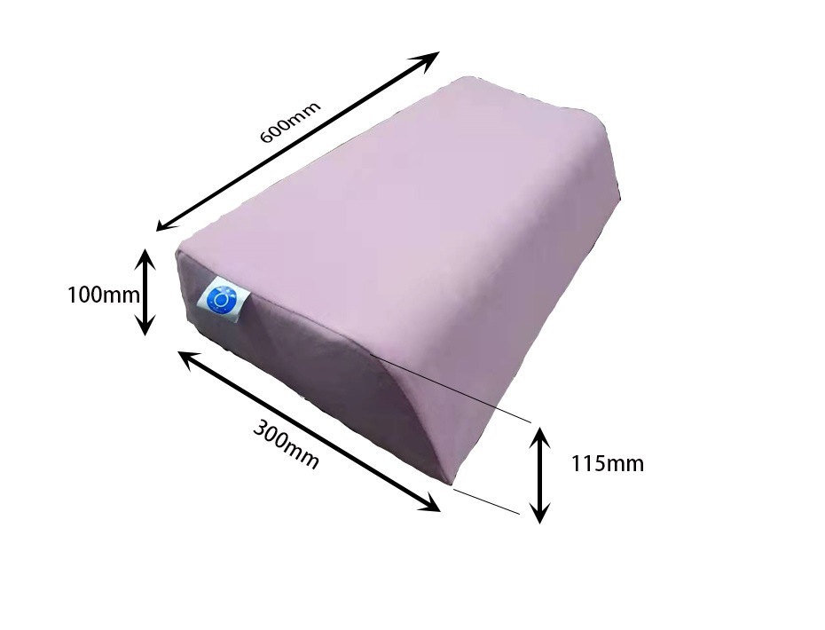 Neck protection pillow, aviation sponge pillow, slow rebound memory pillow, soft and breathable pillow, wavy arc massage pillow pic 2