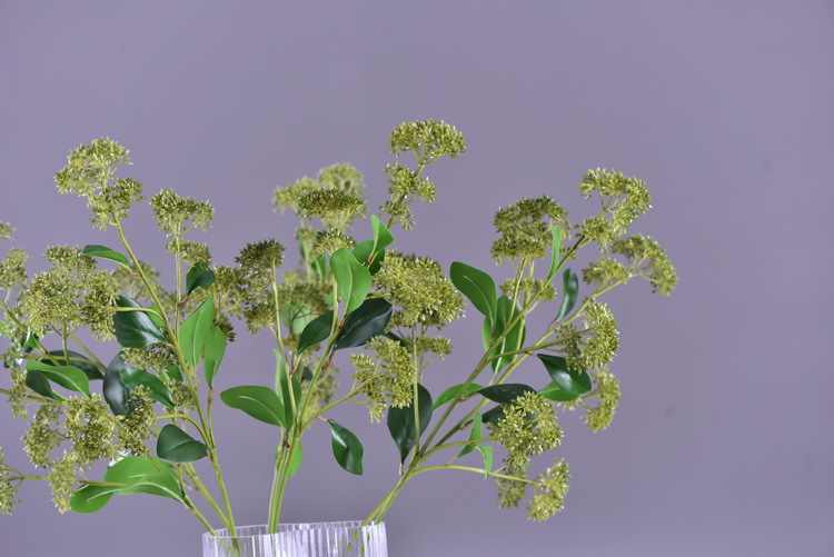 Artificial flower bouquets, flower arrangements, green plants, Dingding grass, artificial flowers, living room ornaments, decorative items, plastic flowers, photography props, silk flowers, artificial plants pic 10