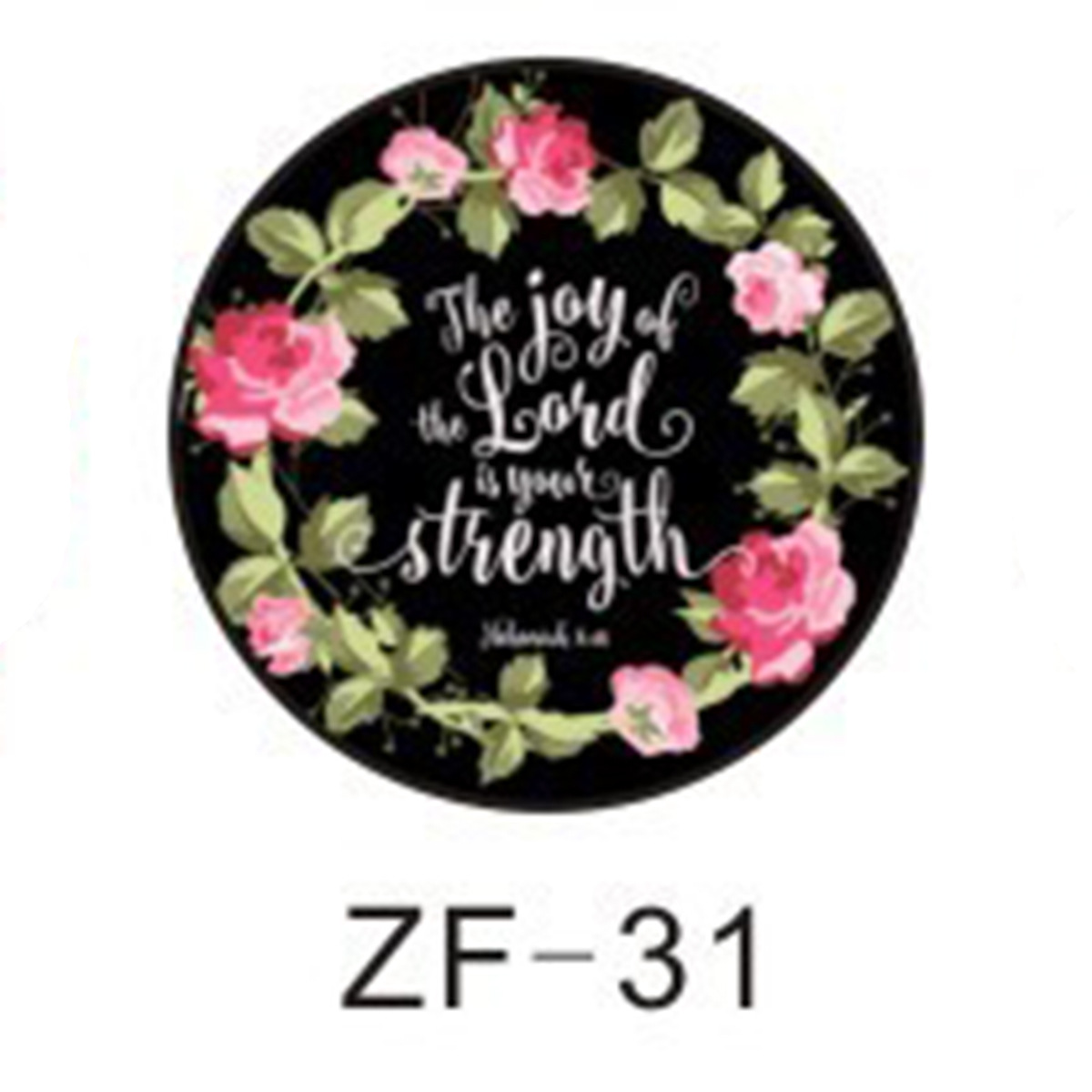 时光宝石水晶玻璃花环励志系列亚马逊diy饰品配件英文图案徽章详情37