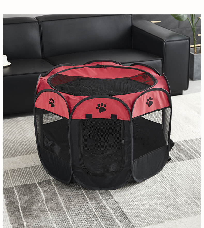 宠物八角笼可折叠狗笼防水牛津布宠物帐篷可拆洗耐抓狗狗猫咪产房详情13