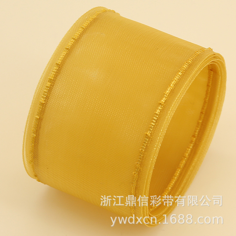 Dingxin Ribbon Wholesale, dotted edge net gauze ribbons, diy handmade hair accessories, bows, flower gifts, packaging gauze ribbons pic 19