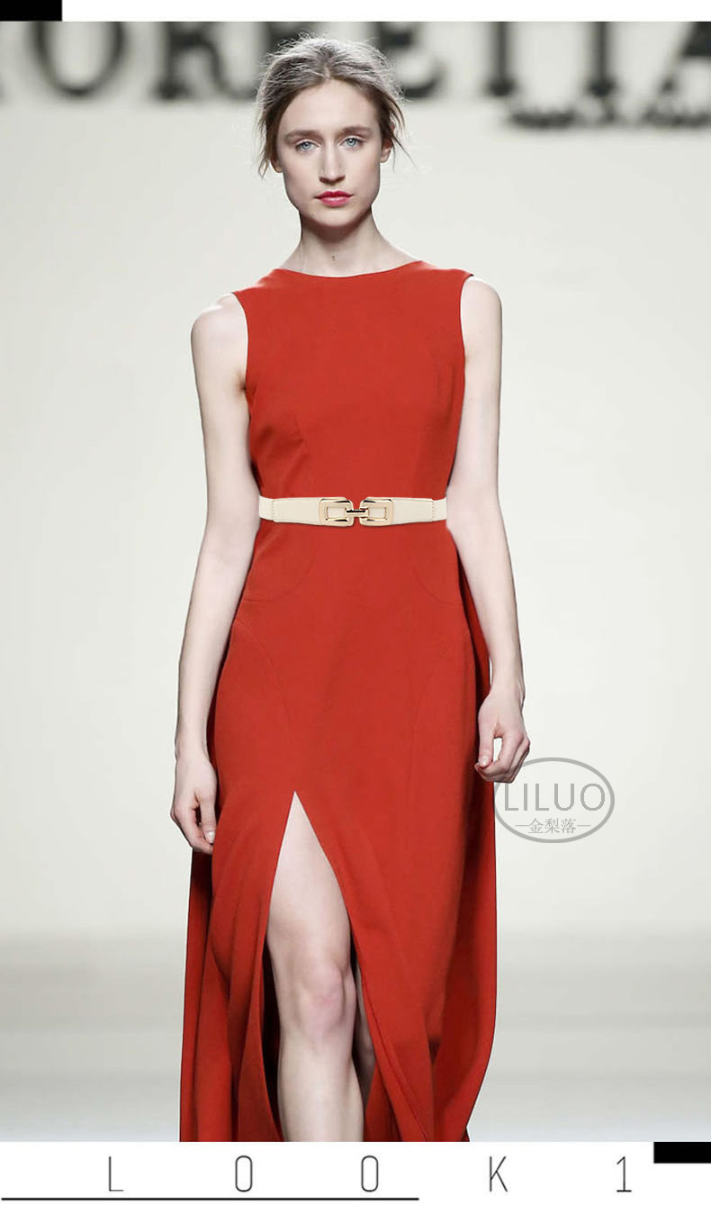 正方扣头窄款腰带女装饰配裙子腰封松紧弹力细皮带百搭简单裤带夏详情6