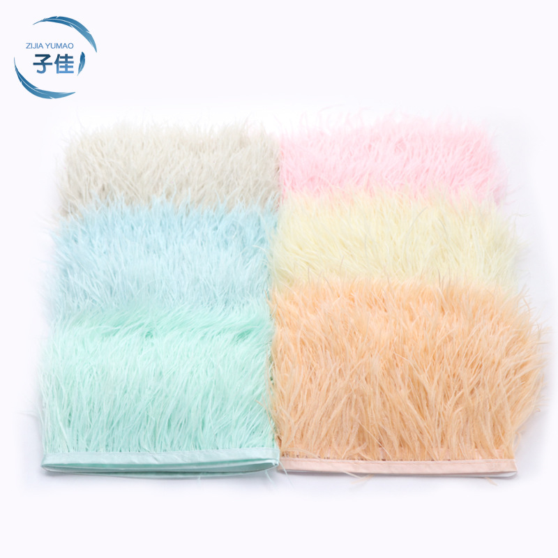 厂家现货鸵鸟毛30-35cm彩色羽毛婚礼装饰插花舞台服装婚庆指引详情1