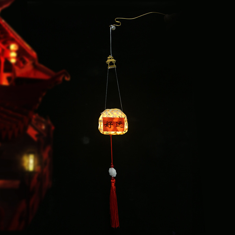 中秋节小灯笼2024新款古风挂饰儿童兔子花灯竹编手工diy手提发光详情33