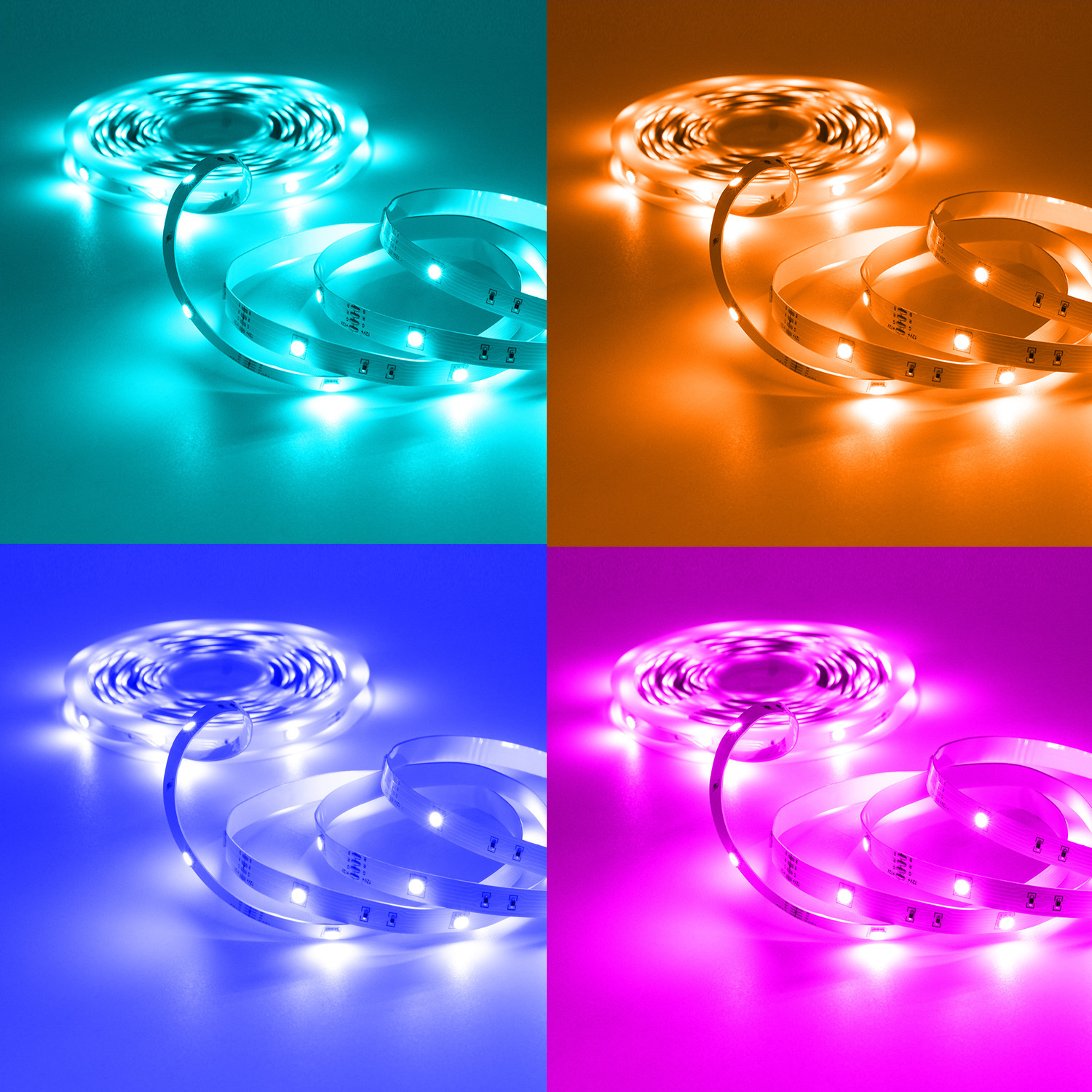 Wholesale of 12V 5050RGB 1-meter 30 bare plate spray glue drip glue low-voltage light strip outdoor atmosphere decorative lights pic 2