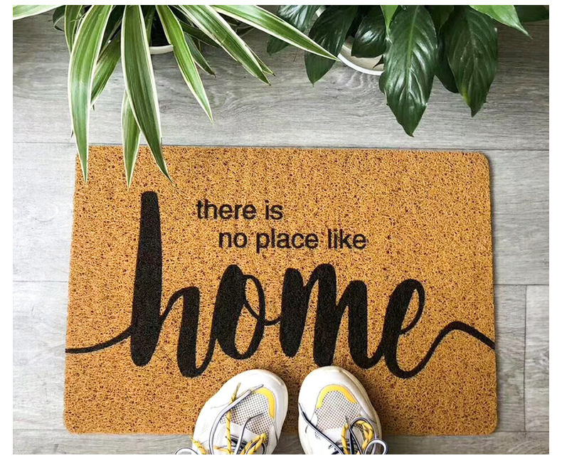 仿椰棕入户门垫圣诞玄关门口进门丝圈脚垫防滑入门万圣节pvc地垫详情9