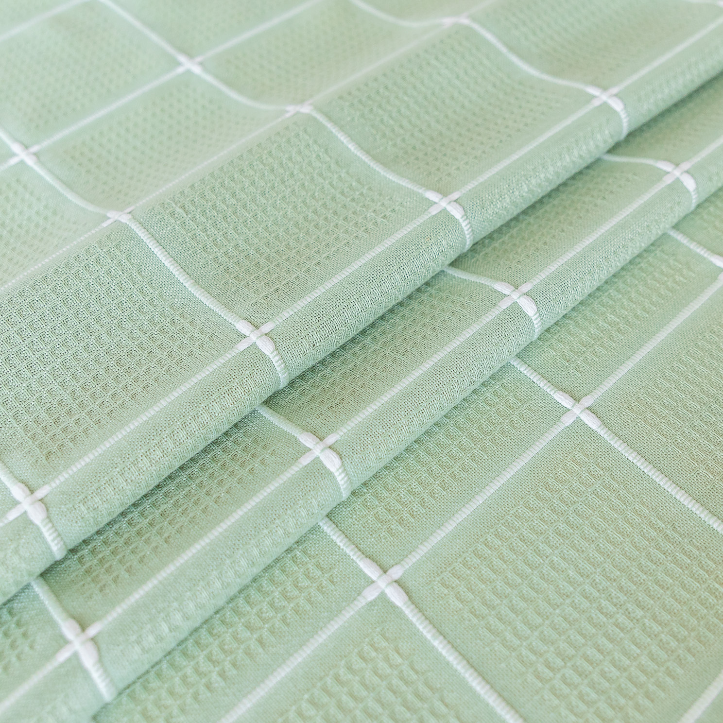 Cross-border new embroidered checkered decorative items, home tablecloths, Japanese solid color, American thickened table cushions pic 6