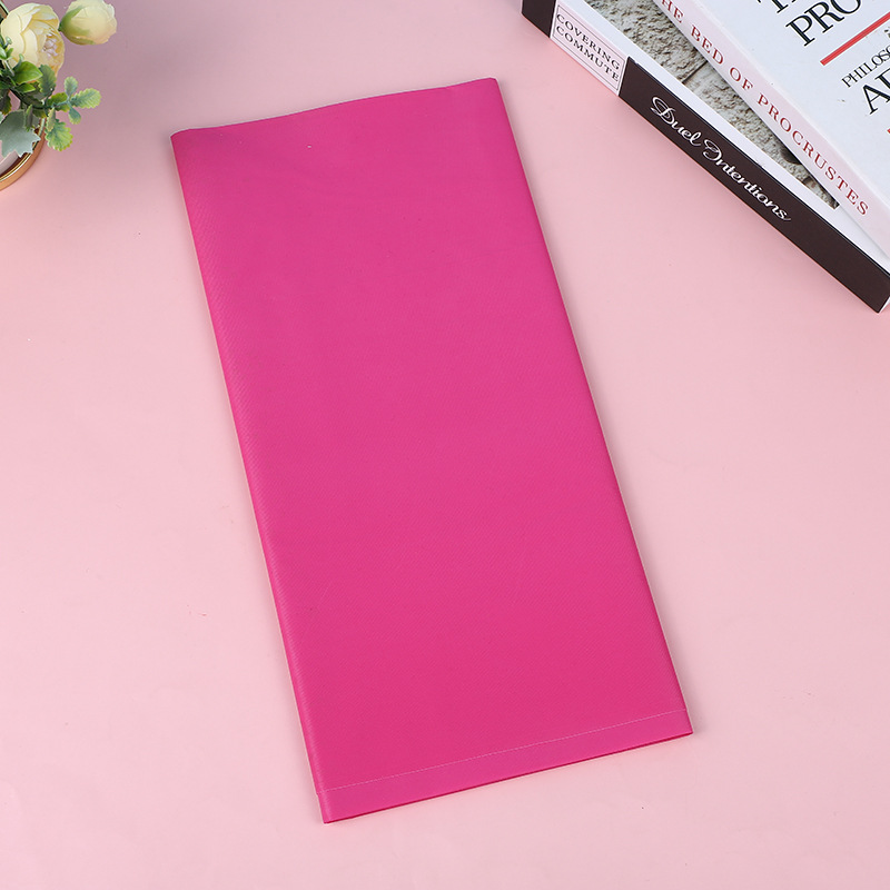 外贸一次性纯色桌布peva防水防油桌布酒店生日派对餐桌布免洗塑料详情8