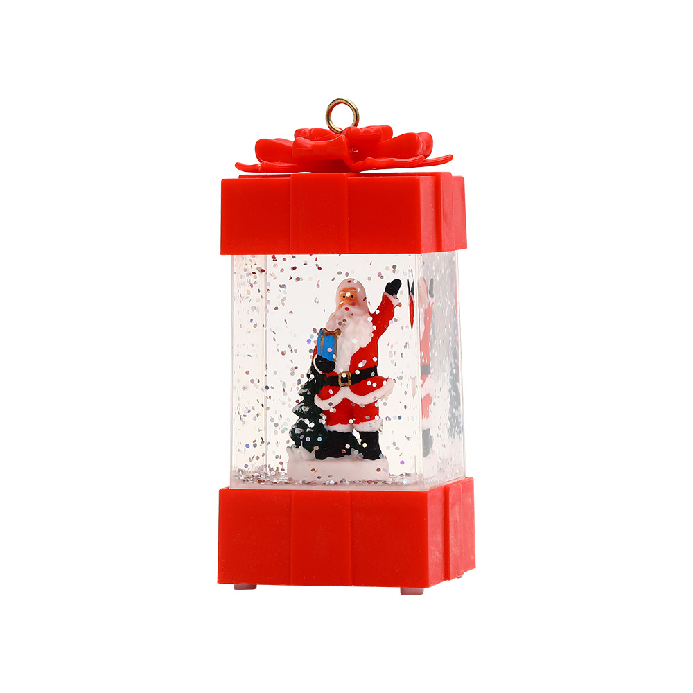 New cross-border water-filled small wind light LED portable Christmas electronic candlestick pic 6