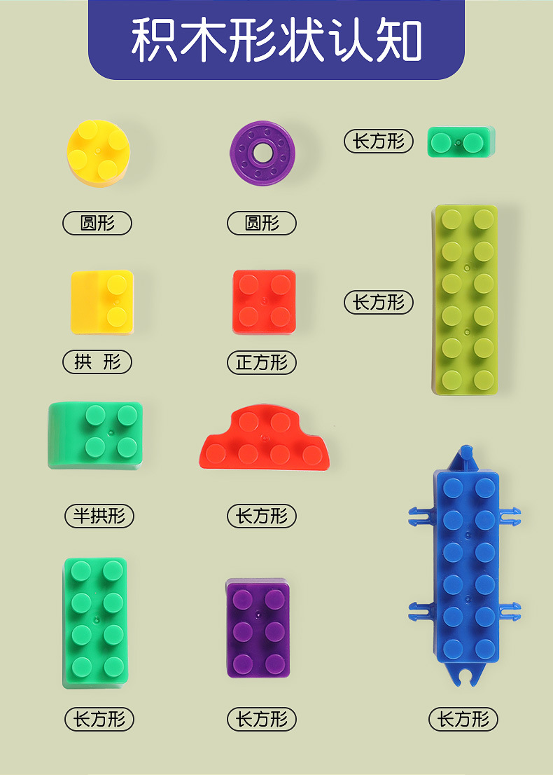Kindergarten educational building blocks start early education, creative DIY assembly and construction, small particle building blocks cross-border wholesale, Hualong Toys pic 10