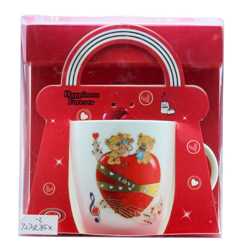 厂家直销热款卡通陶瓷咖啡杯带小熊套装可爱少女马克杯情人节礼品情侣小礼物370ML大容量家用通用牛奶杯支持做客logo详情10