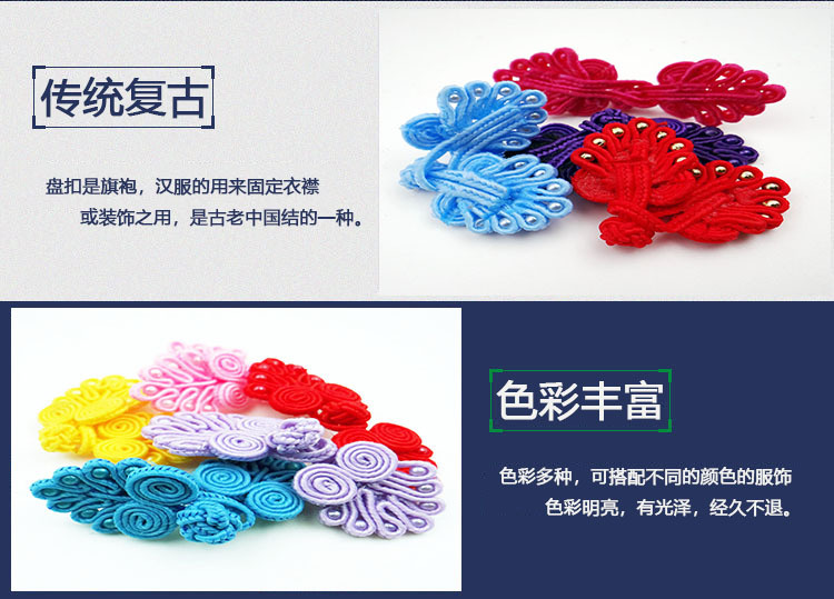 Wholesale of seven-bead cheongsam, buttoned Tang suit, classical upper garment, buttons, ethnic-style performance costumes, wedding invitations, gift boxes, and buttons pic 5