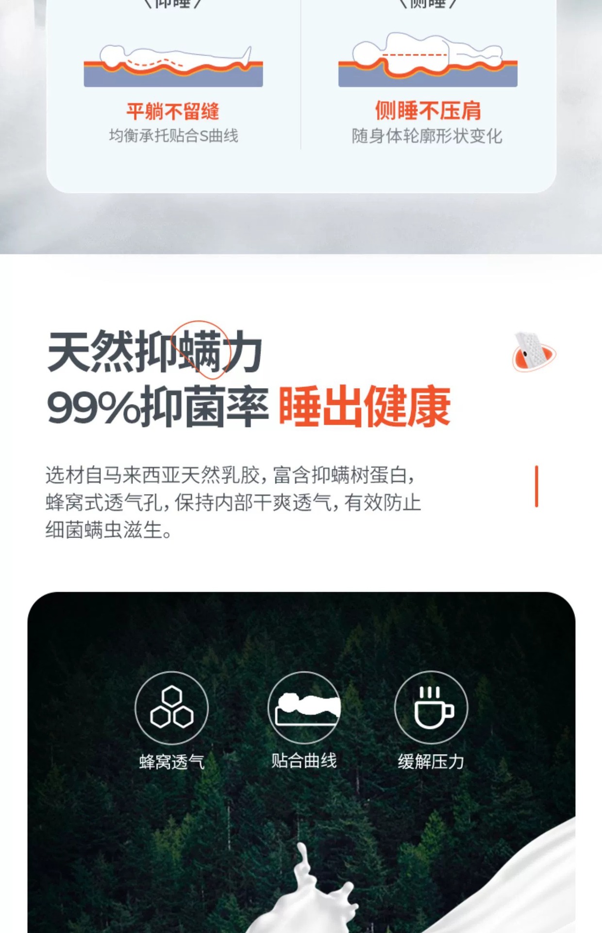 乳胶床垫希尔顿酒店民宿独立弹簧软硬两用家用席梦思厂家直销批发详情18