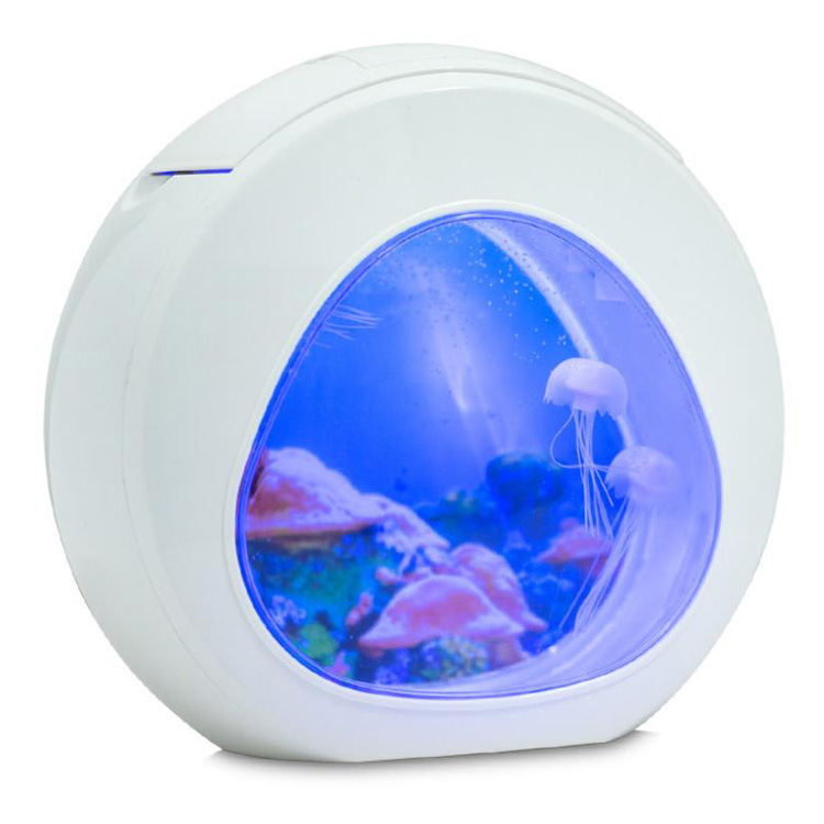 2019 New Product: Amazon Acrylic Jellyfish Seven-Color Variation Office Desktop Ecological Aquarium Mini Small Fish Tank pic 32
