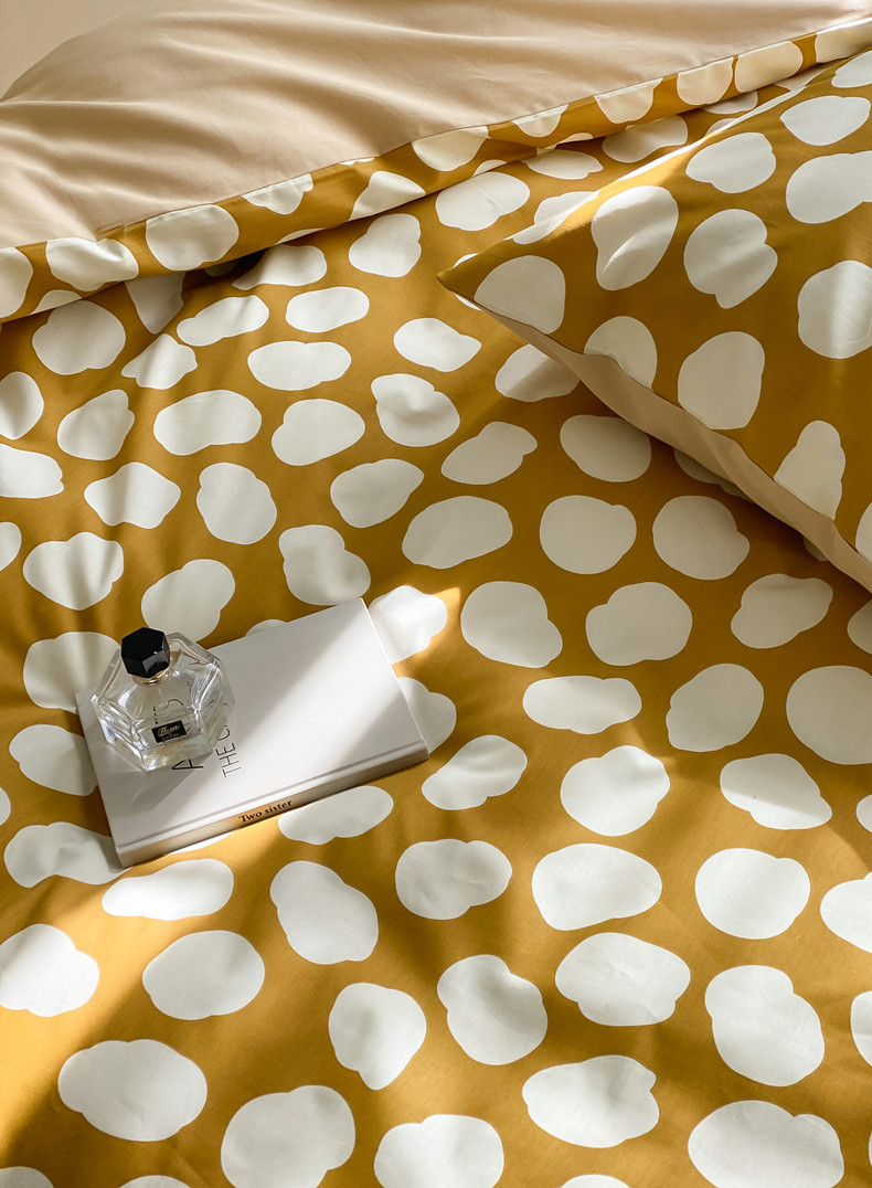 轻复古日式印花纯棉四件套明亮温馨可爱图案40支性价比单双人床品详情23