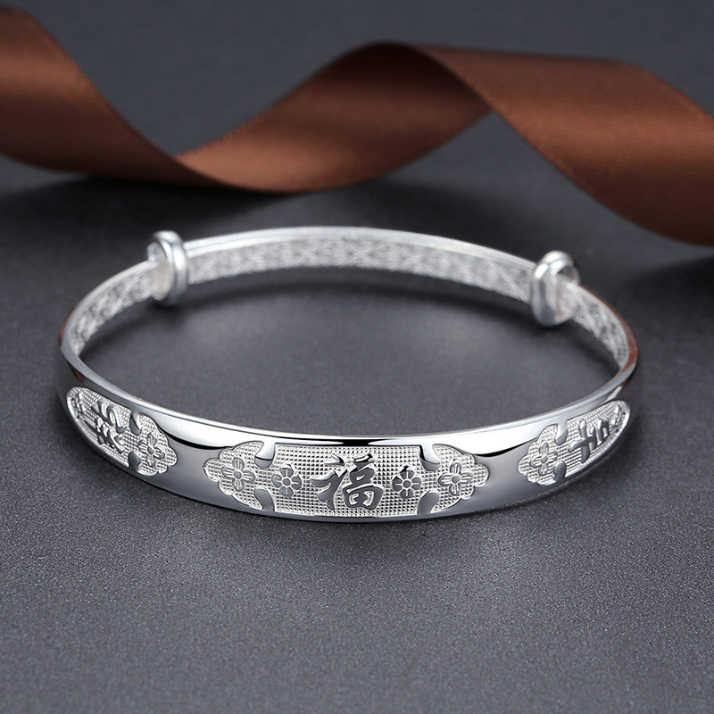 Circular meteor shower silver-plated bracelet, a simple and youthful silver jewelry bracelet with an ins design sense for women, as a gift for your girlfriend pic 41