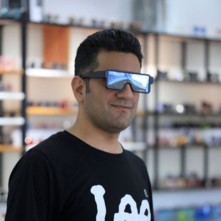 亚马逊LED灯发光眼镜潮未来科技感抖音同款酒吧蹦迪爆闪充电眼镜详情4