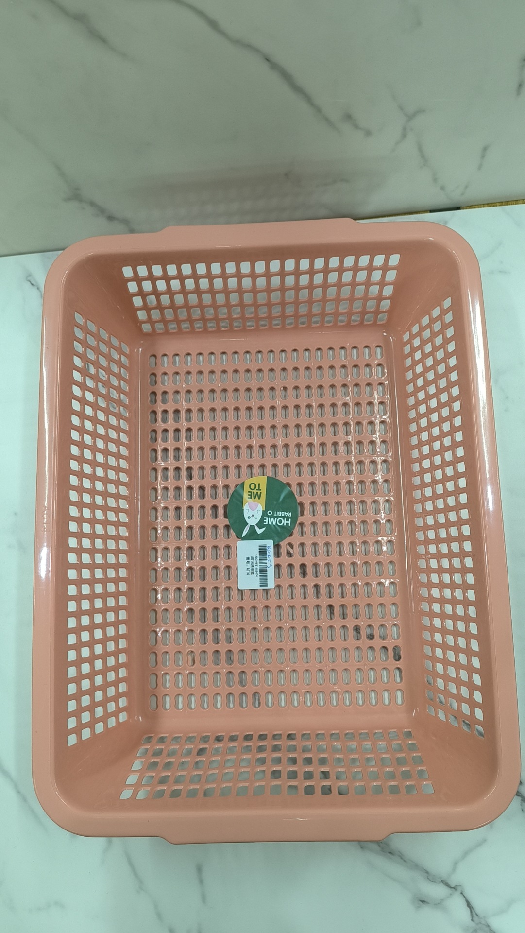 新款塑料框子白色加厚厨房收纳筐配货蓝长方形水果蔬菜洗菜篮子详情2