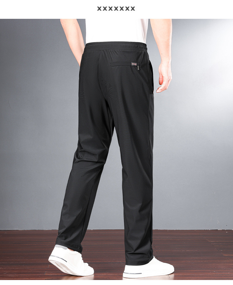 冰丝休闲裤男装裤子男春夏季速干弹力运动裤时尚抖音直播爆款男裤详情14