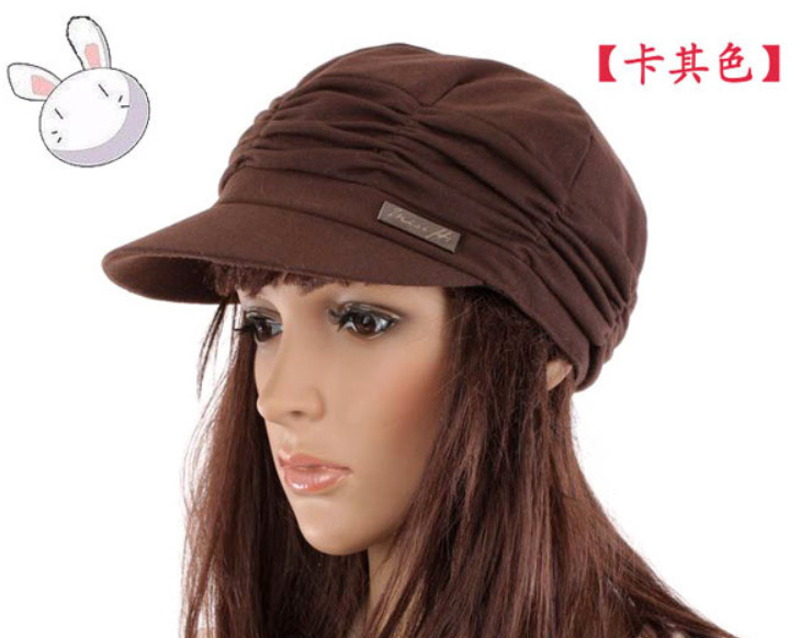Korean-style casual trendsetter fashion hats, fashionable pleated baseball caps for men and women pic 8