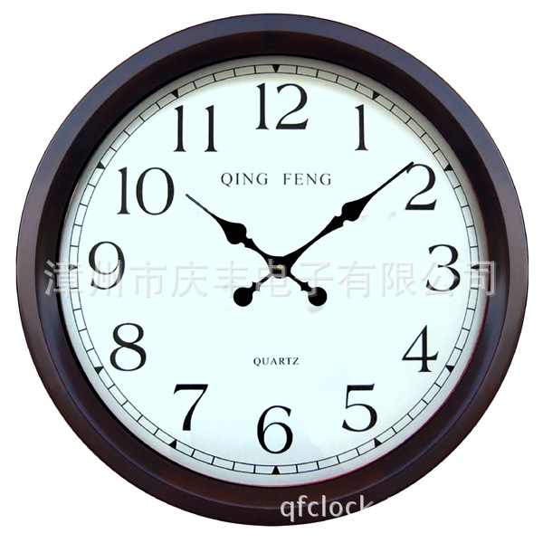 Extra-large size living room round silent wall clock, retro solid wood wall-mounted clock, antique rosewood clock, Amazon custom clock pic 6