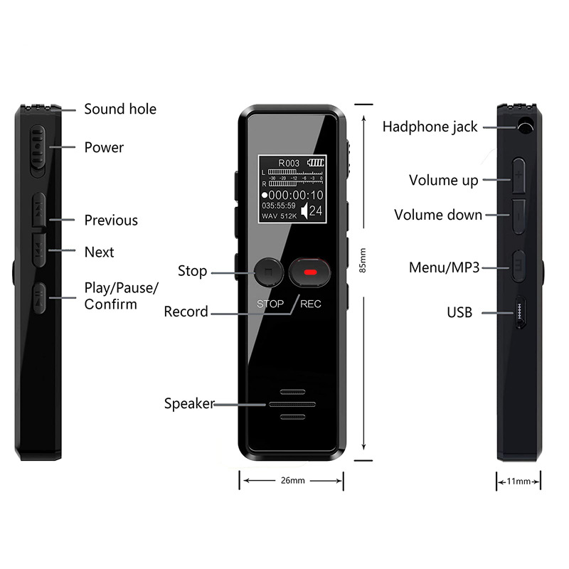 Voice recorders in stock: 8G, 16G, 32G, meeting record pens, USB2.0 factory direct sales, multi-functional fashionable memory USB flash drives pic 5