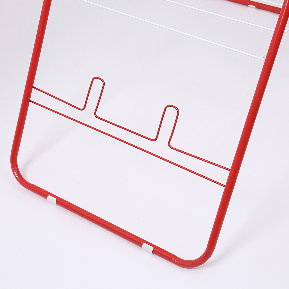 室内x型落地晾衣架阳台折叠晒衣架不锈钢翼型免安装晒被衣架批发详情4